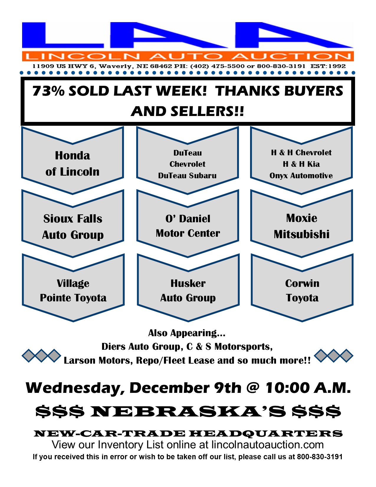 Lincoln Auto Auction