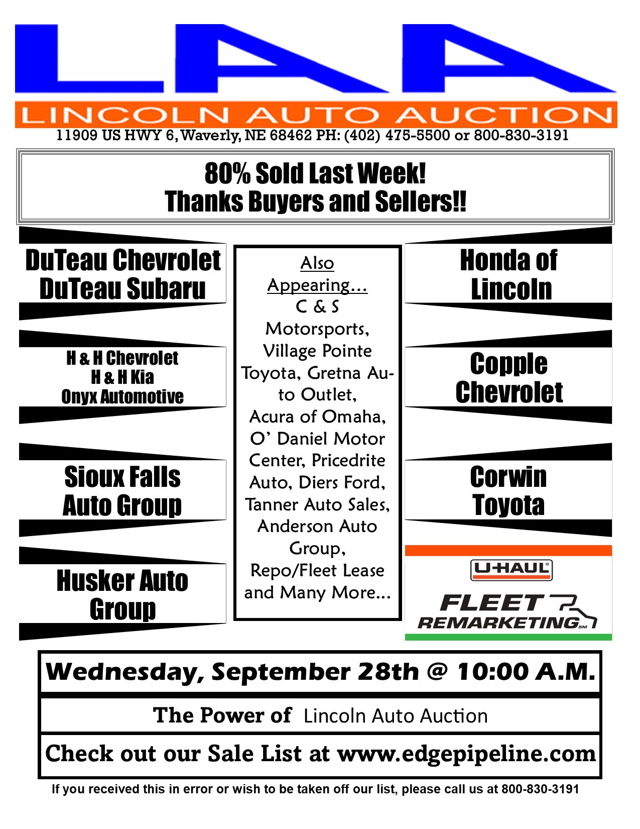 Lincoln Auto Auction